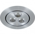 BRIGHT EYE 3 ALU LED flush mounted fixture warm white