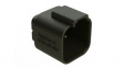 AT04-6P-BM04 Crimp Housing, Plug, 2 Rows, 6 Poles, Black