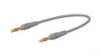 28.0047-06028 Test Lead, Grey, 60mm, Nickel-Plated Brass