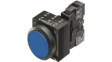 3SB3247-0AA51 Pushbutton Flat with LED, Complete, Blue