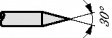 1025/E-B-1.50N-AU-0.9 Spring contact 8 A 33.4 mm 30° pointed tip