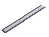 GROOVE10 C/U BK 1M SET STD Профиль для LED модулей; молочный; встраиваемый; черный; L: 1м