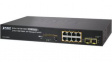 GS-4210-8P2S Network Switch, 8x 10/100/1000 PoE 2x SFP 8 Managed