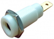 KPG-4A WHITE N Laboratory socket diam. 4 mm white