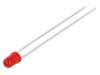 L-934SRD-C LED; 3мм; красный; 90?100мкд; 60°; Поверхность: выпуклая