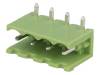 XY2500R-A(5.0)-4P Разъемный клеммник; гнездо; "папа"; 5мм; без боковых стенок; THT