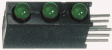 564-0100-222F PCB LED 3 mm round Green/Green/Green standard