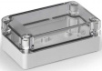 SPCP081305LT Cubo S 75 x 125 x 50 мм, 25 мм основание, глухая стенка, прозрачная крышка, PC,