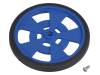 GMPW-LB BLUE WHEEL WITH ENCODER STRIPES, Колесо; синий; Ось: сплющенная с обеих сторон; Кол-во шт: 1, POLOLU