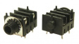 FCR1210W Phone Audio Connector Jack, Straight, 6.35 mm, 3 Poles