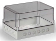 SPCK182515T Cubo S 175 x 250 x 150 мм, 50 мм основание, Pg выбивные отверстие, прозрачная кр