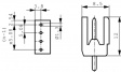 1517660000 Pin header, straight 6P5.08 mm
