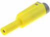 1066-GE, Вилка; "банан" 4мм; 36А; желтый; 56мм; 2,5мм2; 1кВAC, Electro-PJP