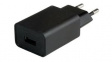 19991093 USB Wall Charger, 12W, Euro Type C (CEE 7/16) Plug - USB A Socket