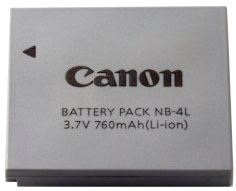 9763A001, Battery NB-4L, CANON