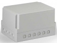 SPCK182515G Cubo S 175 x 250 x 150 мм, 50 мм основание, Pg выбивные отверстие, серая крышка,