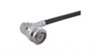 16 TNC-50-3-111/133 NE RF Connector, TNC, Brass, Plug, Right Angle, 50Ohm, Solder Terminal, Crimp Terminal