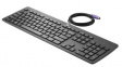 N3R86AA#ABB Keyboard, Business Slim, US English with €, QWERTY, PS/2, Cable