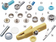 30-552-6019 Riveting Bolt, diam. 10 mm, Female, With straight pin