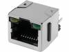 RJHSE-3381, Гнездо; RJ45; Кат:5; экранированный, со светодиодом; THT; прямой, Amphenol