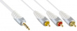SIP4202 iPod stereo audio/video cable 2 m White