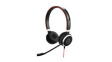 14401-10 Replacement Headset, Evolve 40, Stereo, On-Ear, 20kHz, Stereo Jack Plug 3.5 mm, Black / Red