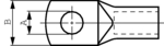 4-5 [10 шт], Ring cable lug, blank 4 mm2, NEMIQ