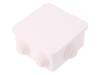0242-10, Корпус: соединительная коробка; Х:87мм; Y:87мм; Z:45мм; накладной, ELEKTRO-PLAST NASIELSK