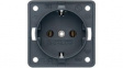 841852505 Wall Outlet INTEGRO 1x DE Type F (CEE 7/3) Socket Flush Mount 16A 250V Anthracit