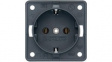 841852505 Wall Outlet INTEGRO 1x DE Type F (CEE 7/3) Socket Flush Mount 16A 250V Anthracite