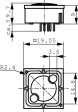 3.14.001.031/0000 Клавиша печатной платы красный, 10 mA 2,0 V transparent