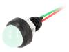 LG-D20-24AC/DC Индикат.лампа: LED; выпуклый; 24ВDC; 24ВAC; Отв: O13мм; IP40