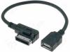 AUDI.03 Адаптер Aux; гнездо USB A, MMI 3G вилка; Audi, Seat, Skoda, VW