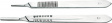 NO. 3 SHAFT Scalpel holder for replaceable blades