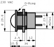 WSF30 F1 R230 СИД-индикаторы красный 230 VAC