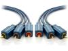 70430 Кабель; вилка RCA x3,с обеих сторон; 20м; Покрытие: позолота