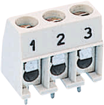 CZZ 10/3 NU, Wire-to-board terminal block 2.5 mm2 solid or stranded 10 mm, 3 poles, WURTH Elektronik