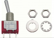 RND 210-00494 Miniature Toggle Switch, On-None-On, Soldering Lugs