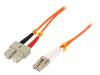 FP2LS05, Разъем: световодный; patchcord; LC, SC; на защелки; Кат: OM2; "папа", LOGILINK