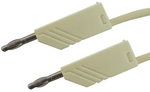 MLN 25/2.5 WEI / WHITE, Test lead diam. 4 mm White 25 cm 2.5 mm2 CAT I, SKS Kontakttechnik