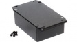 1590SFLBK Die Cast Enclosure Flanged Lid, 82 x 111 x 40 mm, Black, IP54, 1590