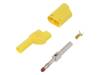 SFK 40 S NI/OK/GE, Вилка; "банан" 4мм; 32А; 1кВDC; желтый; Диам.кабеля макс: 2,5мм, Schutzinger