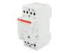 GHE3291102R0001 Контактор:4-полюсный установочный; 24ВAC; 24ВDC; 24А; NO x4; DIN