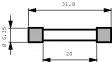 0001.1023 Предохранитель, 6,3 x 32 mm: 0.8 A быстрого,SP