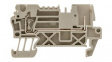 1815070000 Feed-through Terminal Block, Tension Clamp, 2 Poles, 24A, 2.5mm\x1a, Dark Beige