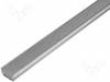 OF-PROFHR-ALU-M2 Профиль для LED модулей; плоский; L:2м; алюминий; матовый