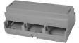 CNMB/9ST/2 DIN Rail Module Box Size 9 Solid Top Both Sides Open 159x90x58mm Light Grey Poly