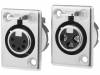 702-0300 Гнездо; XLR; "мама"; PIN:3; прямой; пайка; Контакты: фосфор-бронза