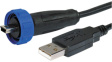 PX0441/4M50 Кабель / адаптер; вилка USB A, вилка USB B mini (герметичная)