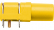 SWEB 8094 AU / GE Angled Safety Socket diam. 4 mm yellow CAT III N/